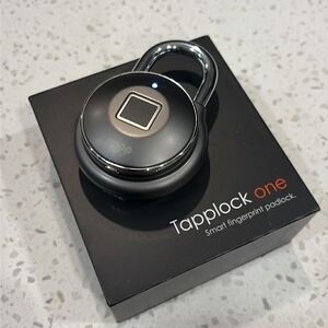 Tapplock One Smart Fingerprint Padlock - Black